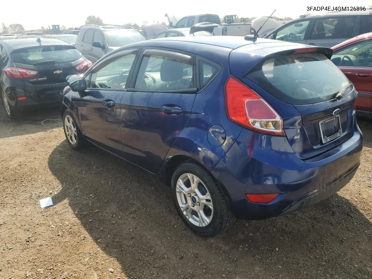 3FADP4EJ4GM126896 2016 Ford Fiesta Se