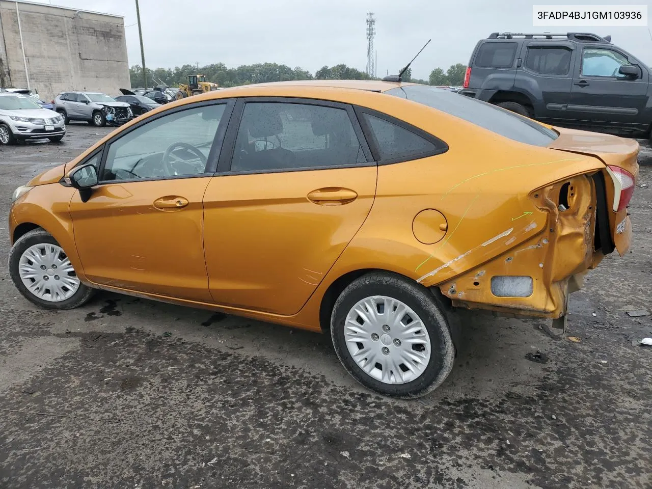 2016 Ford Fiesta Se VIN: 3FADP4BJ1GM103936 Lot: 71730484