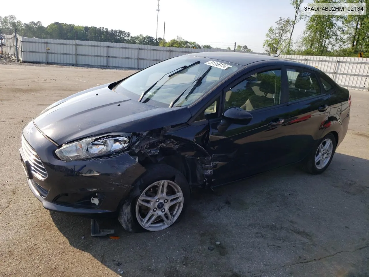 3FADP4BJ2HM102134 2017 Ford Fiesta Se