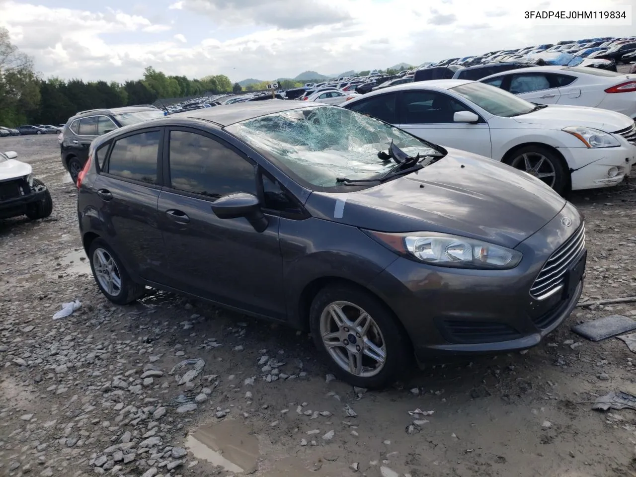 2017 Ford Fiesta Se VIN: 3FADP4EJ0HM119834 Lot: 51780564