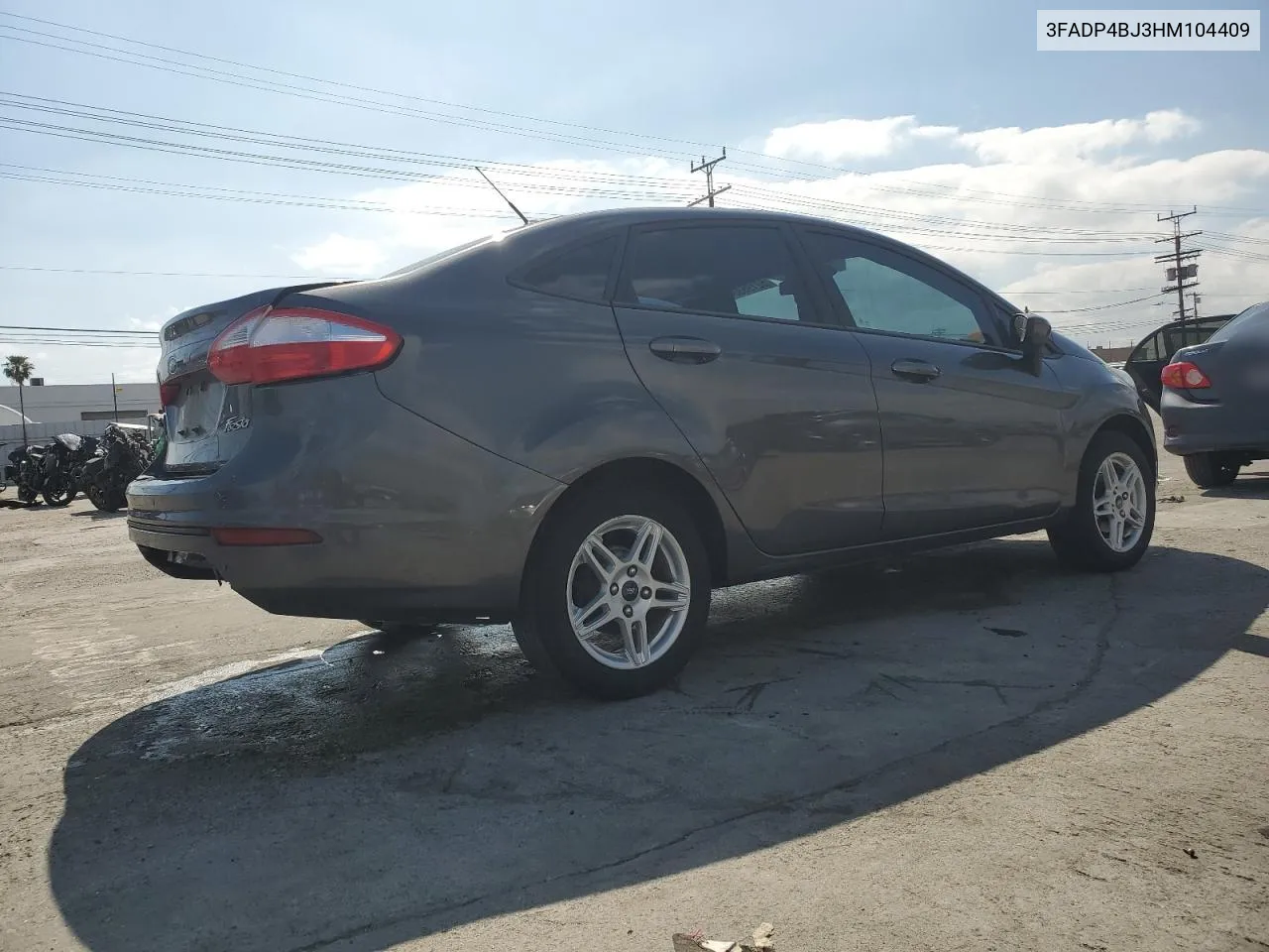 2017 Ford Fiesta Se VIN: 3FADP4BJ3HM104409 Lot: 52195834