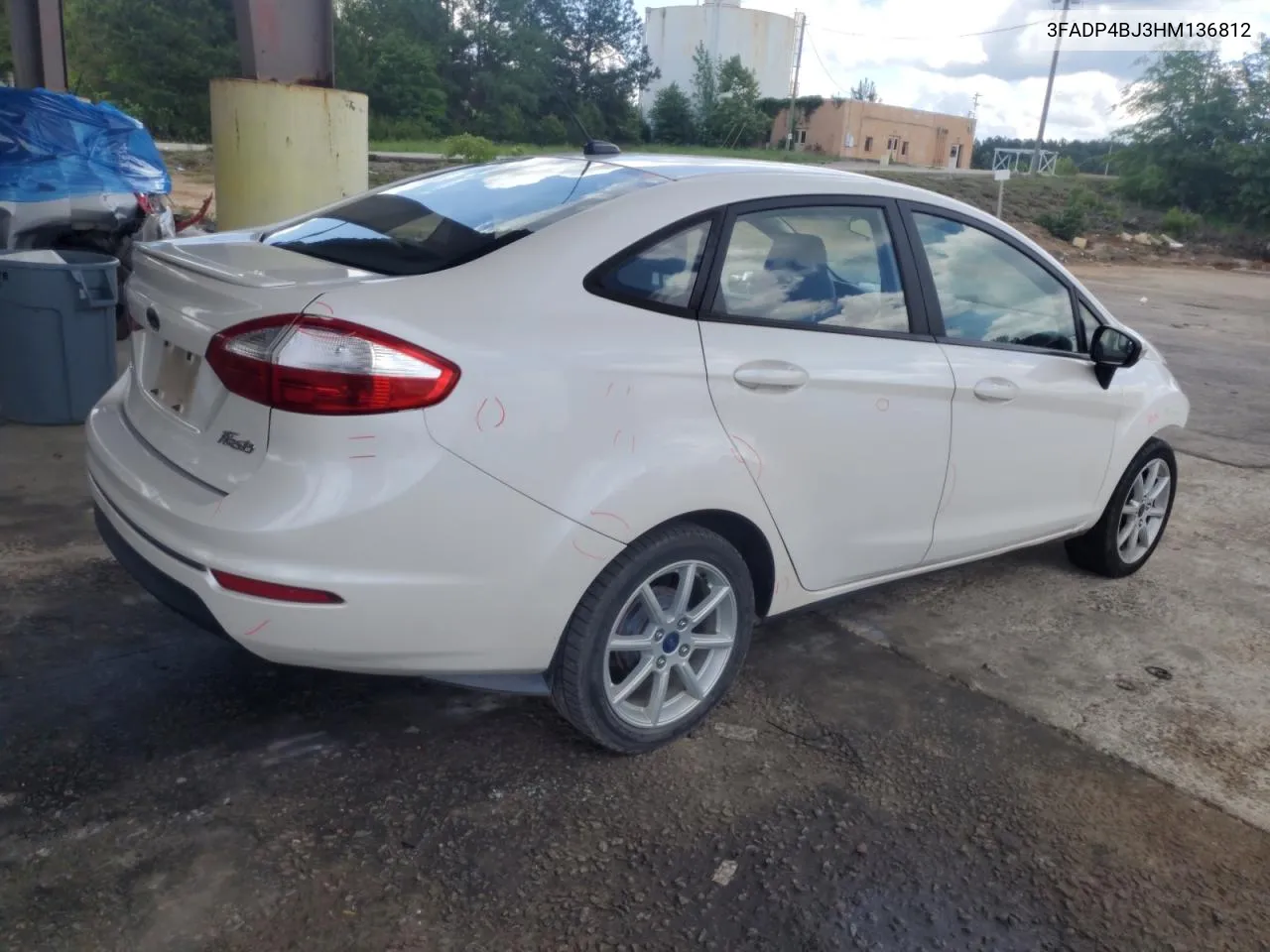 2017 Ford Fiesta Se VIN: 3FADP4BJ3HM136812 Lot: 54798884