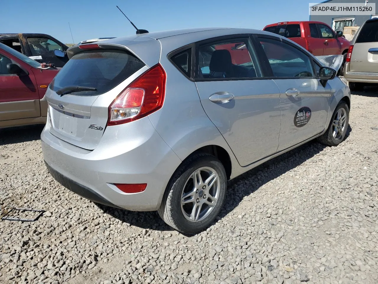 2017 Ford Fiesta Se VIN: 3FADP4EJ1HM115260 Lot: 55421194