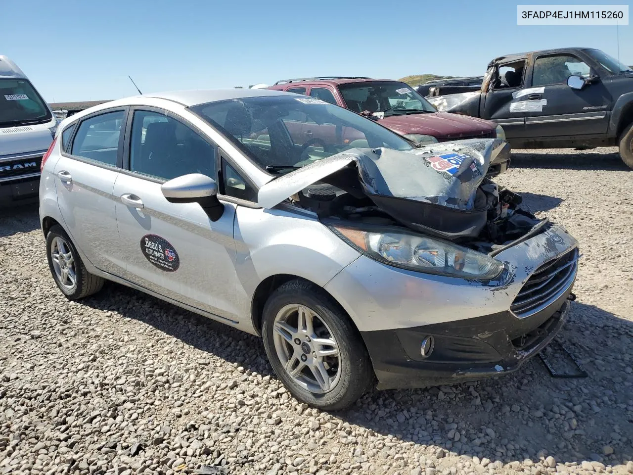 3FADP4EJ1HM115260 2017 Ford Fiesta Se