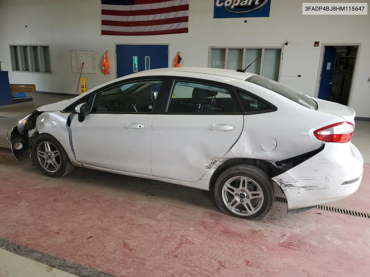 2017 Ford Fiesta Se VIN: 3FADP4BJ8HM115647 Lot: 55840394