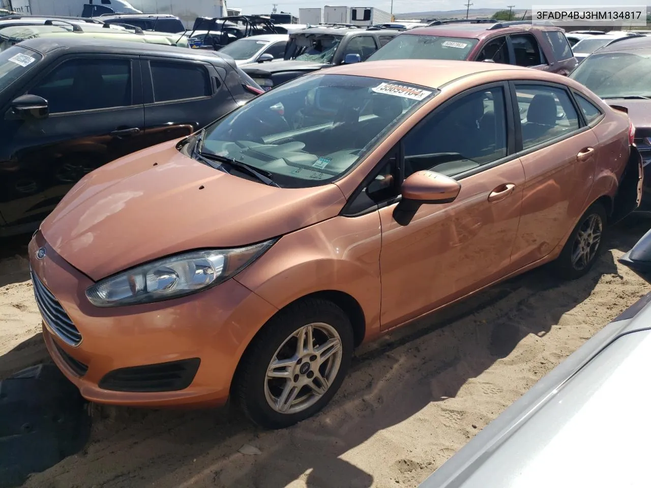 2017 Ford Fiesta Se VIN: 3FADP4BJ3HM134817 Lot: 55899164