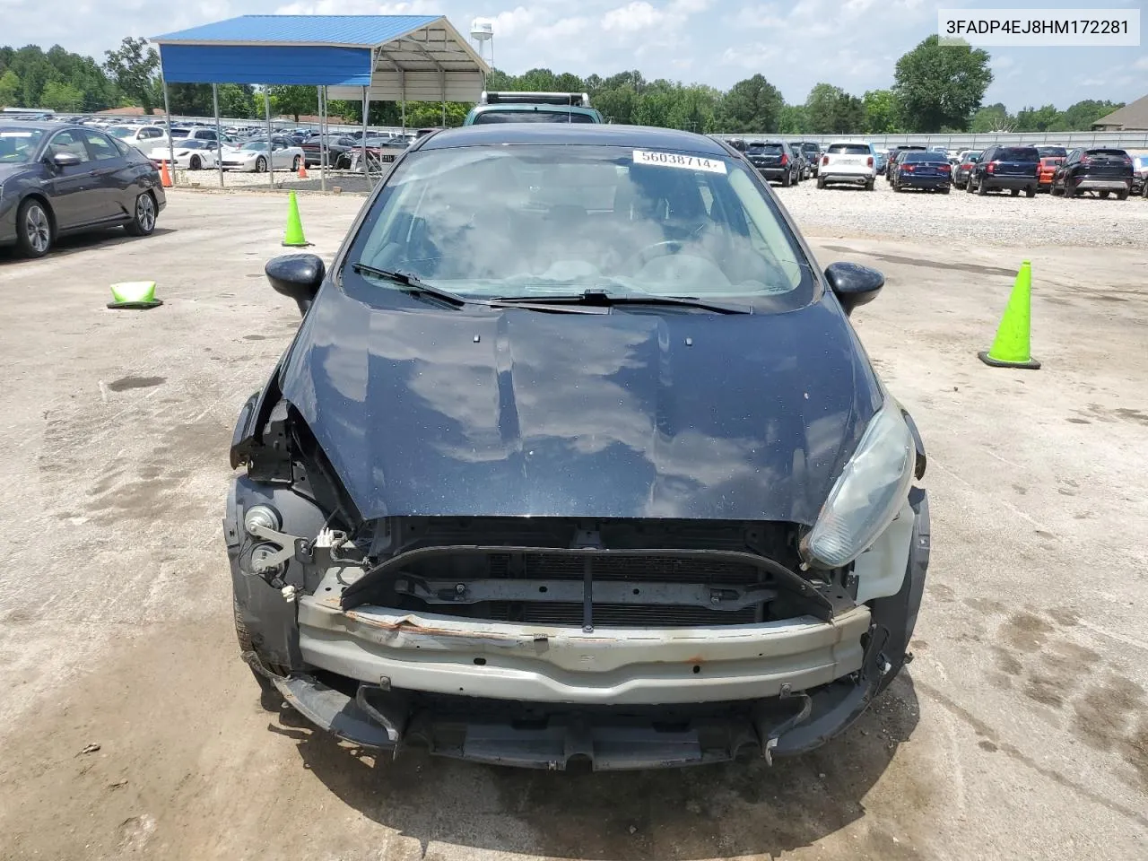 2017 Ford Fiesta Se VIN: 3FADP4EJ8HM172281 Lot: 56038714