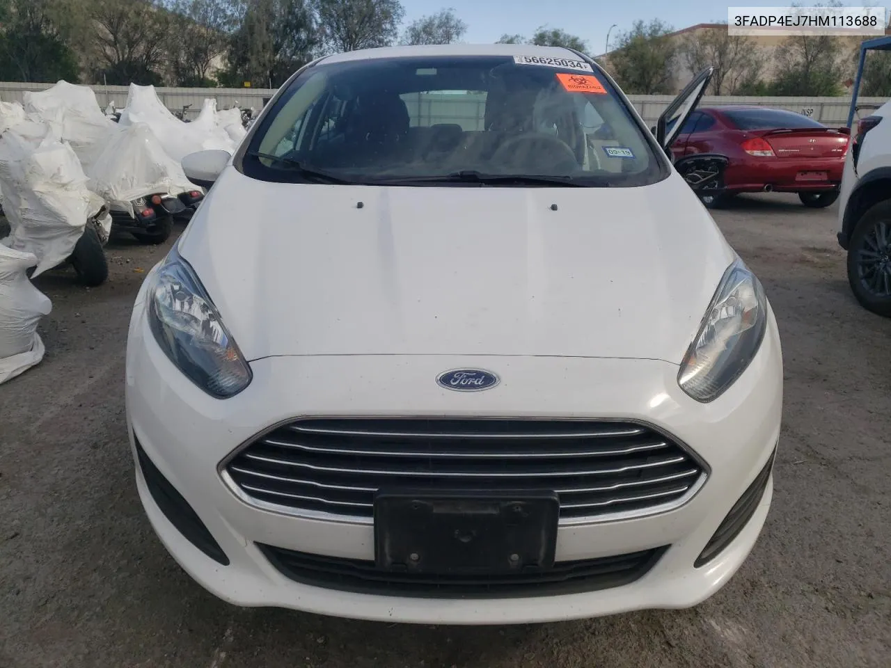 2017 Ford Fiesta Se VIN: 3FADP4EJ7HM113688 Lot: 56625034