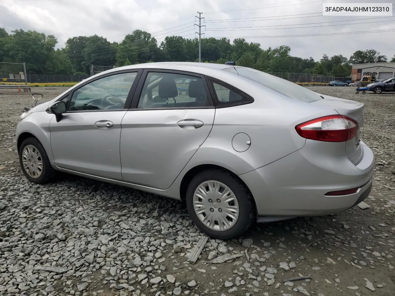 2017 Ford Fiesta S VIN: 3FADP4AJ0HM123310 Lot: 57214184