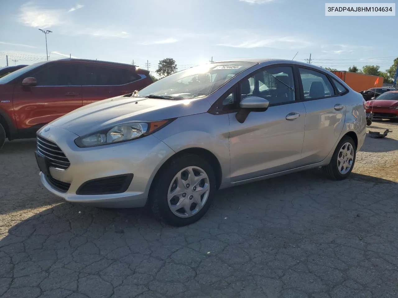 2017 Ford Fiesta S VIN: 3FADP4AJ8HM104634 Lot: 57624454