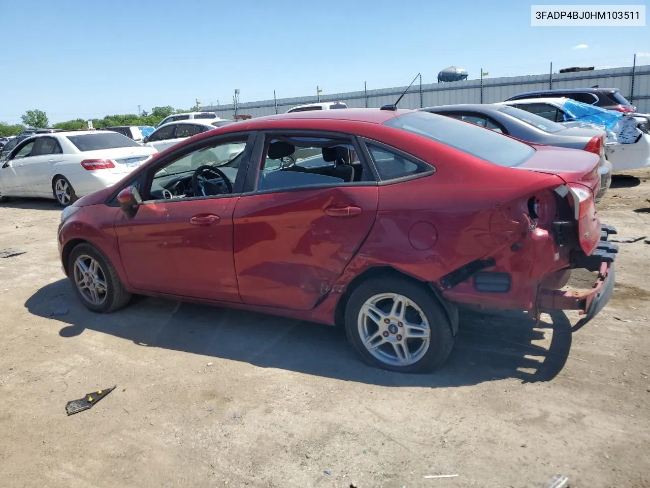 2017 Ford Fiesta Se VIN: 3FADP4BJ0HM103511 Lot: 58911964