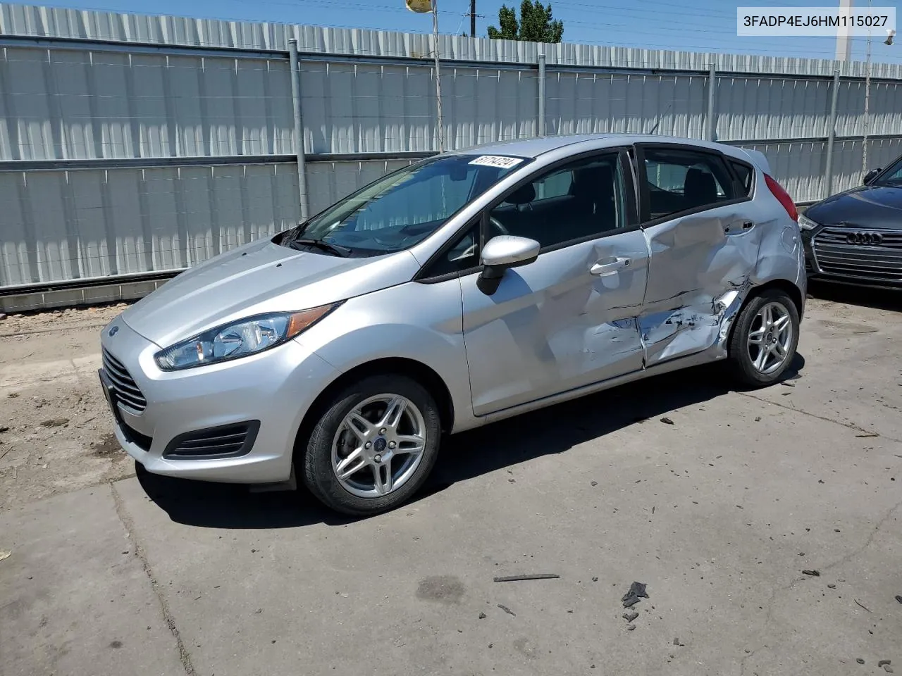 2017 Ford Fiesta Se VIN: 3FADP4EJ6HM115027 Lot: 61714724