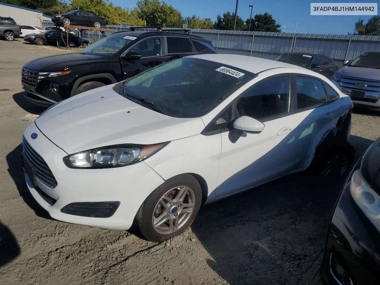 2017 Ford Fiesta Se VIN: 3FADP4BJ1HM144942 Lot: 66964424