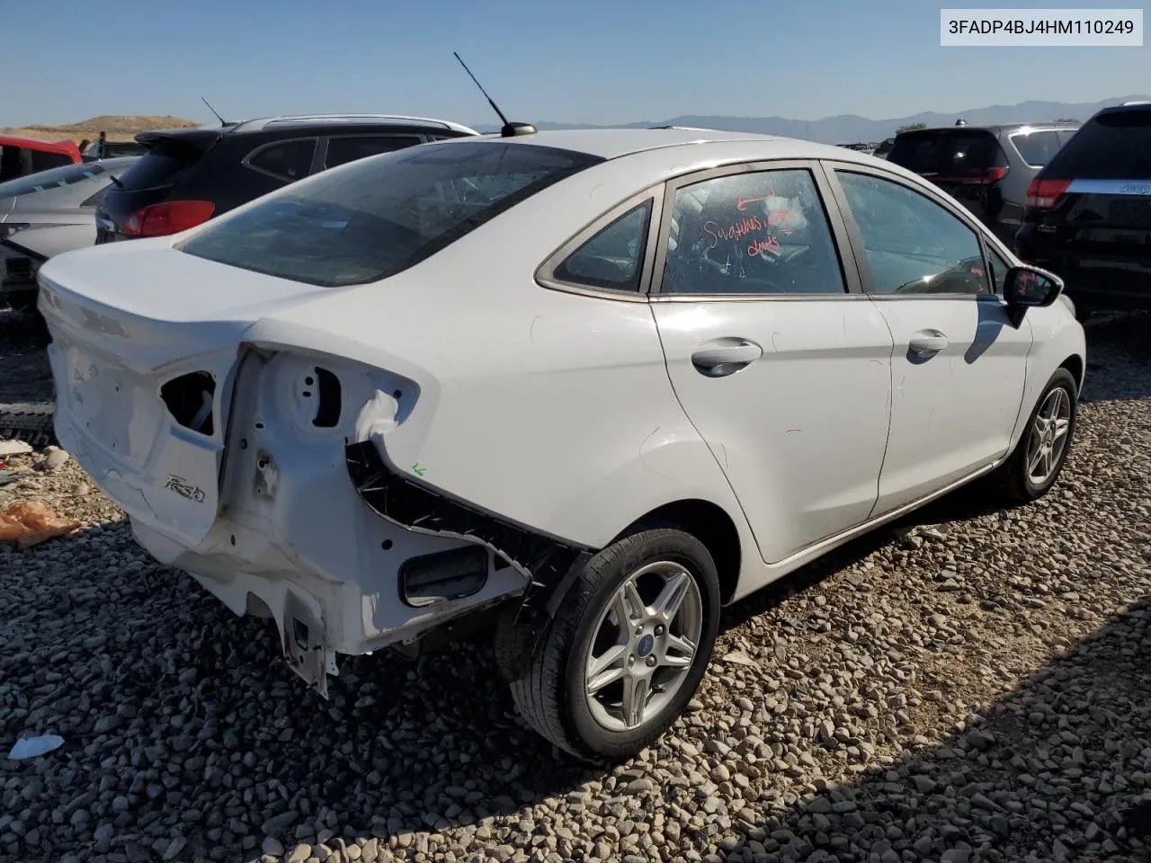 2017 Ford Fiesta Se VIN: 3FADP4BJ4HM110249 Lot: 68896714