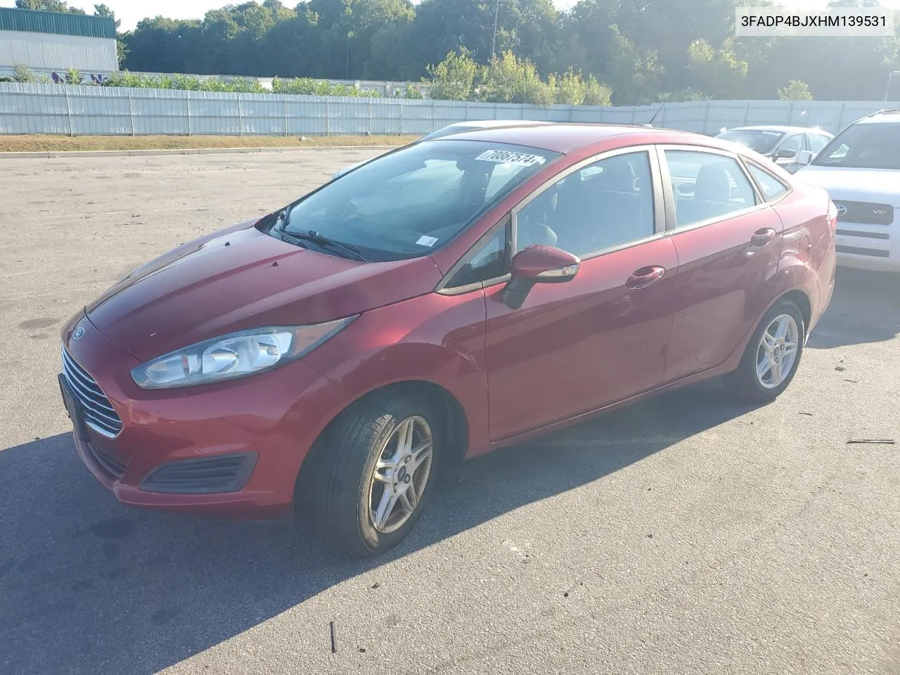 2017 Ford Fiesta Se VIN: 3FADP4BJXHM139531 Lot: 70867574