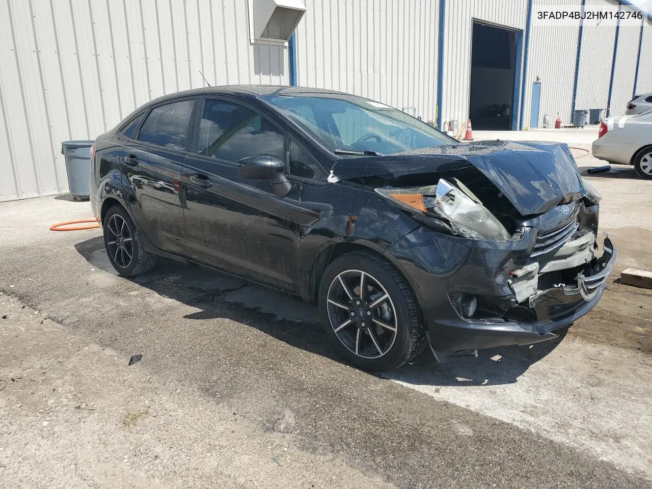 2017 Ford Fiesta Se VIN: 3FADP4BJ2HM142746 Lot: 72951194