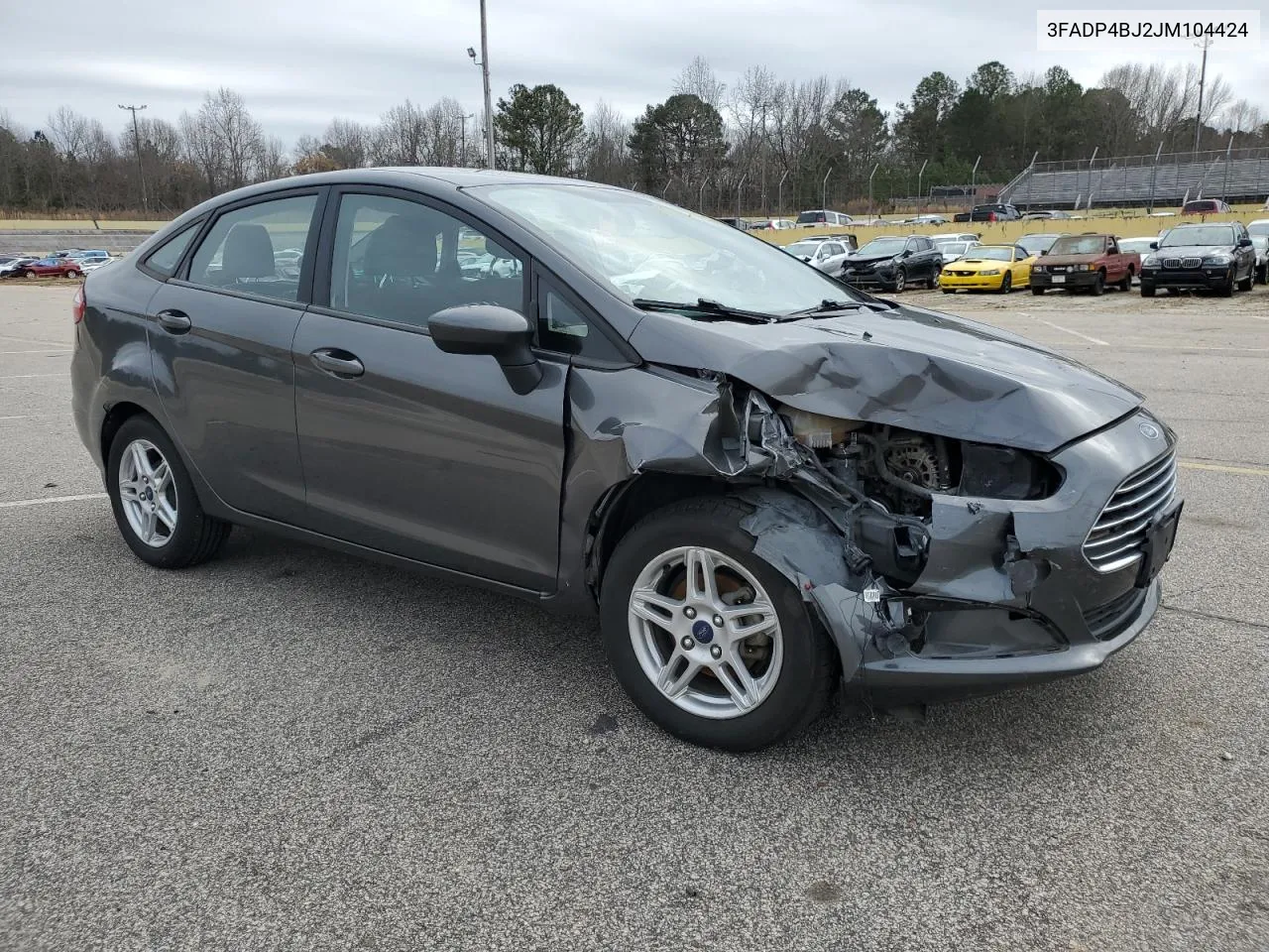 2018 Ford Fiesta Se VIN: 3FADP4BJ2JM104424 Lot: 38851824