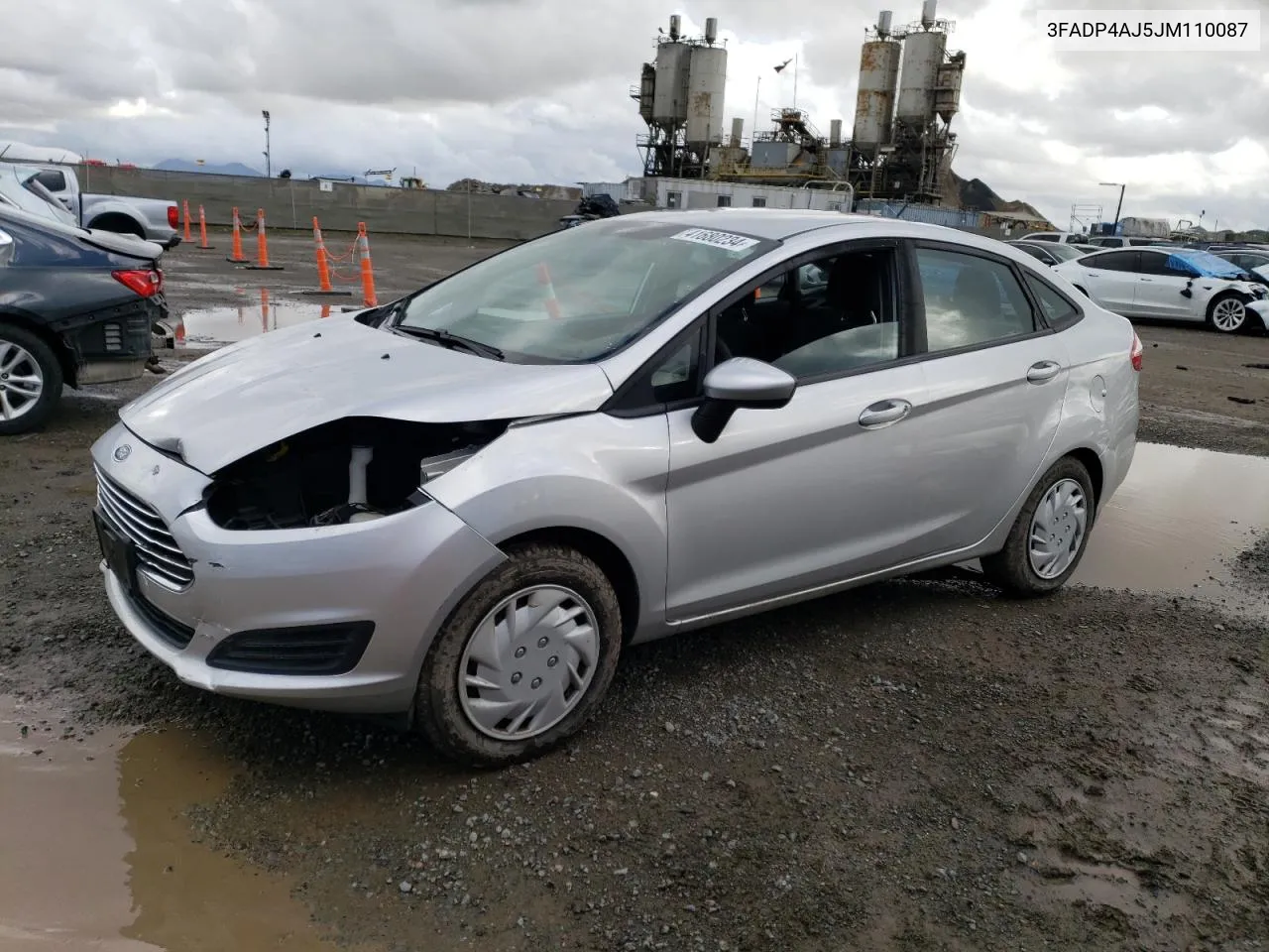 2018 Ford Fiesta S VIN: 3FADP4AJ5JM110087 Lot: 41680234