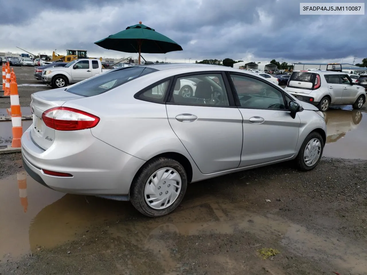 2018 Ford Fiesta S VIN: 3FADP4AJ5JM110087 Lot: 41680234