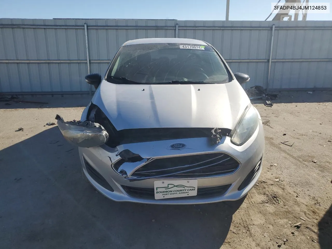 2018 Ford Fiesta Se VIN: 3FADP4BJ4JM124853 Lot: 43170074