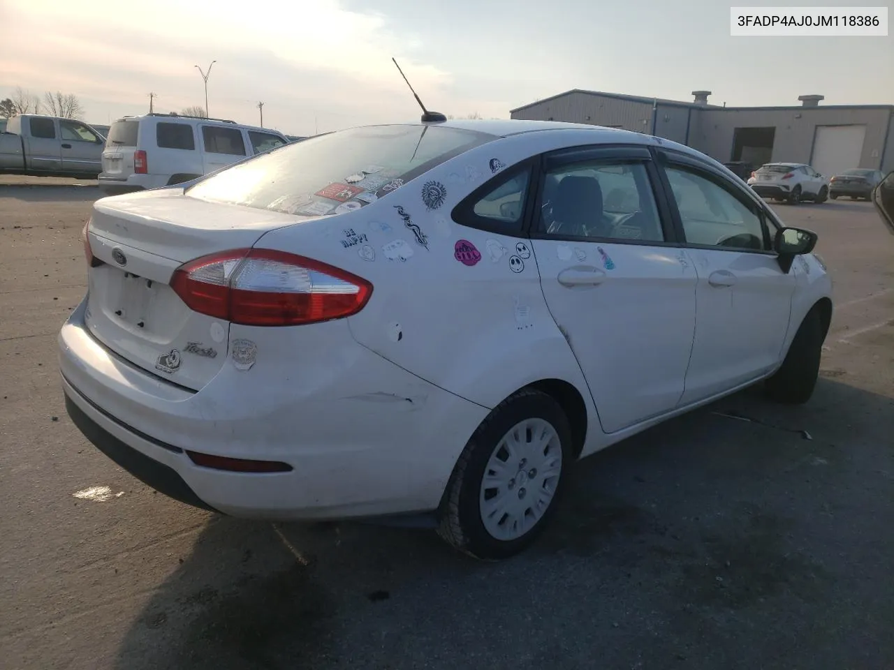 2018 Ford Fiesta S VIN: 3FADP4AJ0JM118386 Lot: 43601364