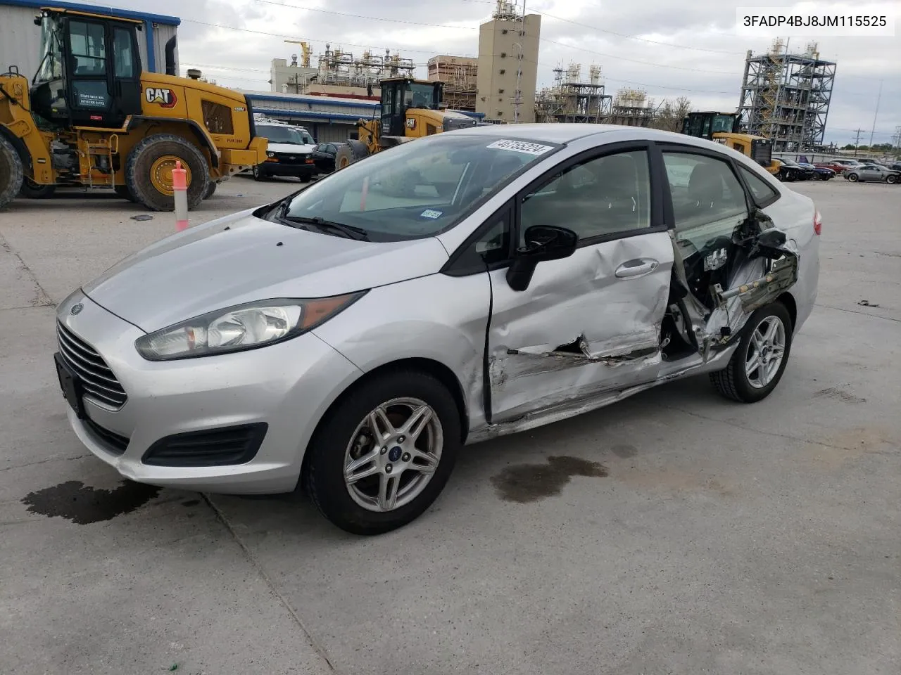 2018 Ford Fiesta Se VIN: 3FADP4BJ8JM115525 Lot: 46755224