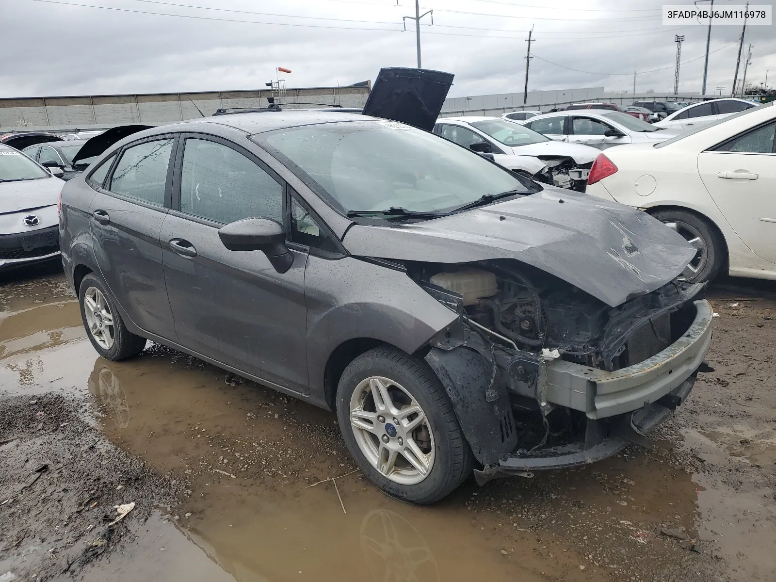 2018 Ford Fiesta Se VIN: 3FADP4BJ6JM116978 Lot: 48216084