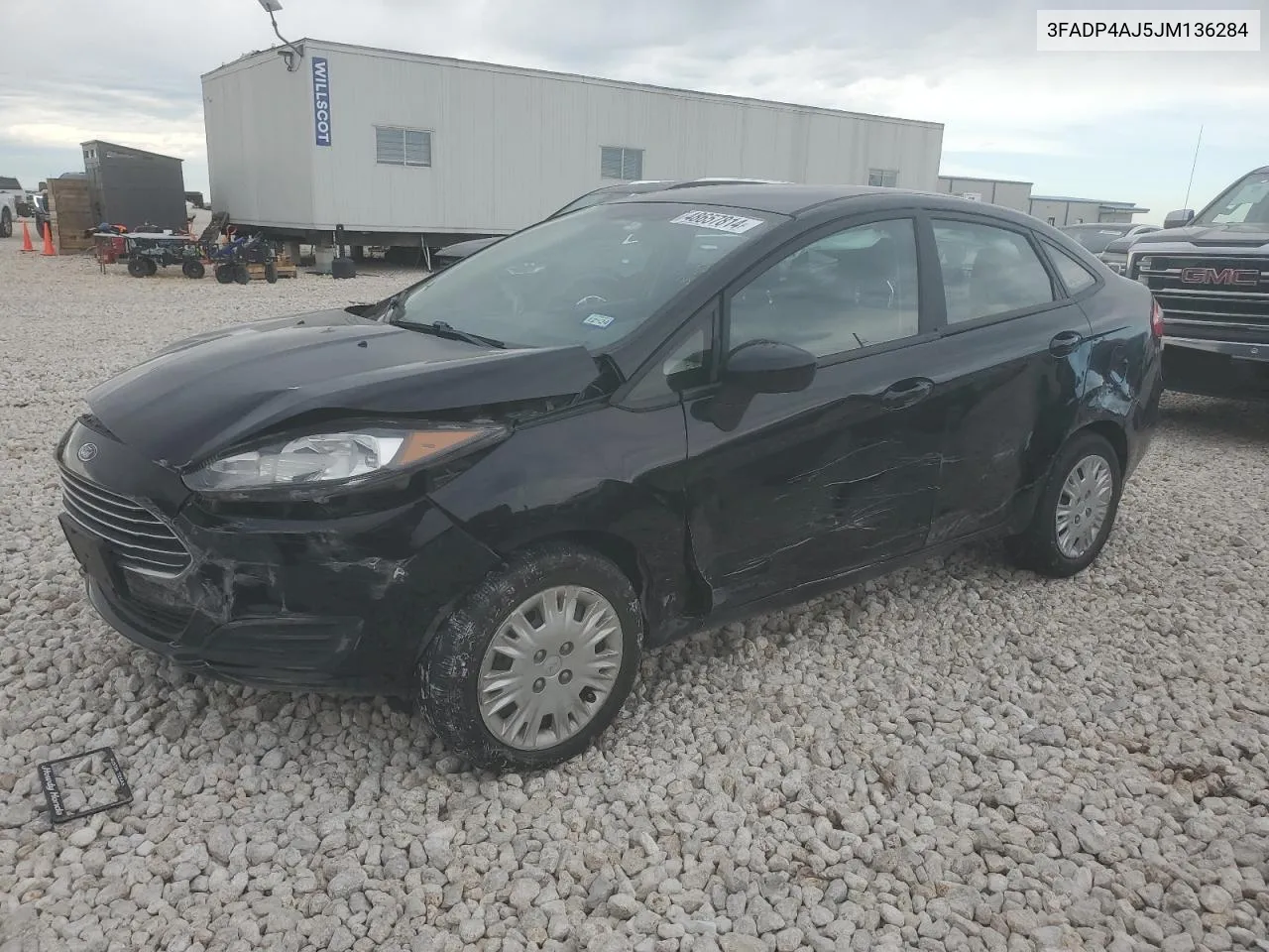 2018 Ford Fiesta S VIN: 3FADP4AJ5JM136284 Lot: 48657814