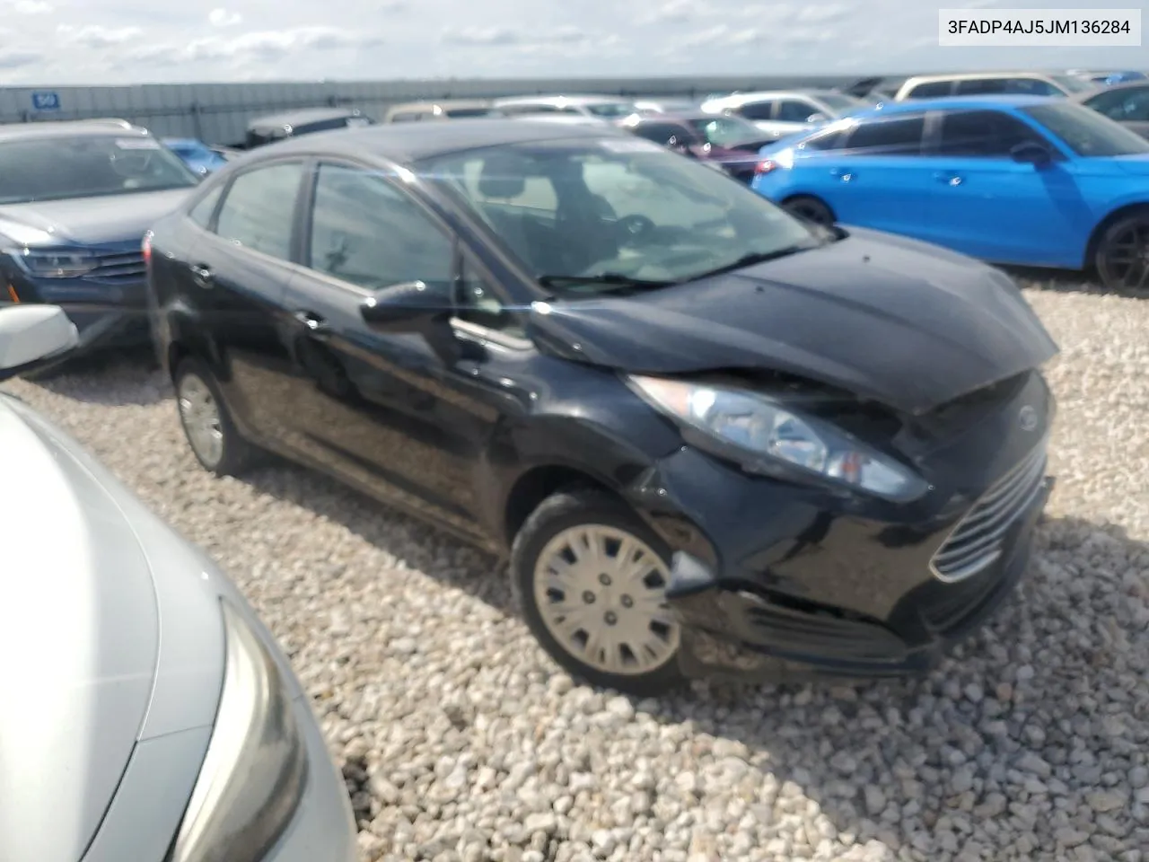 2018 Ford Fiesta S VIN: 3FADP4AJ5JM136284 Lot: 48657814