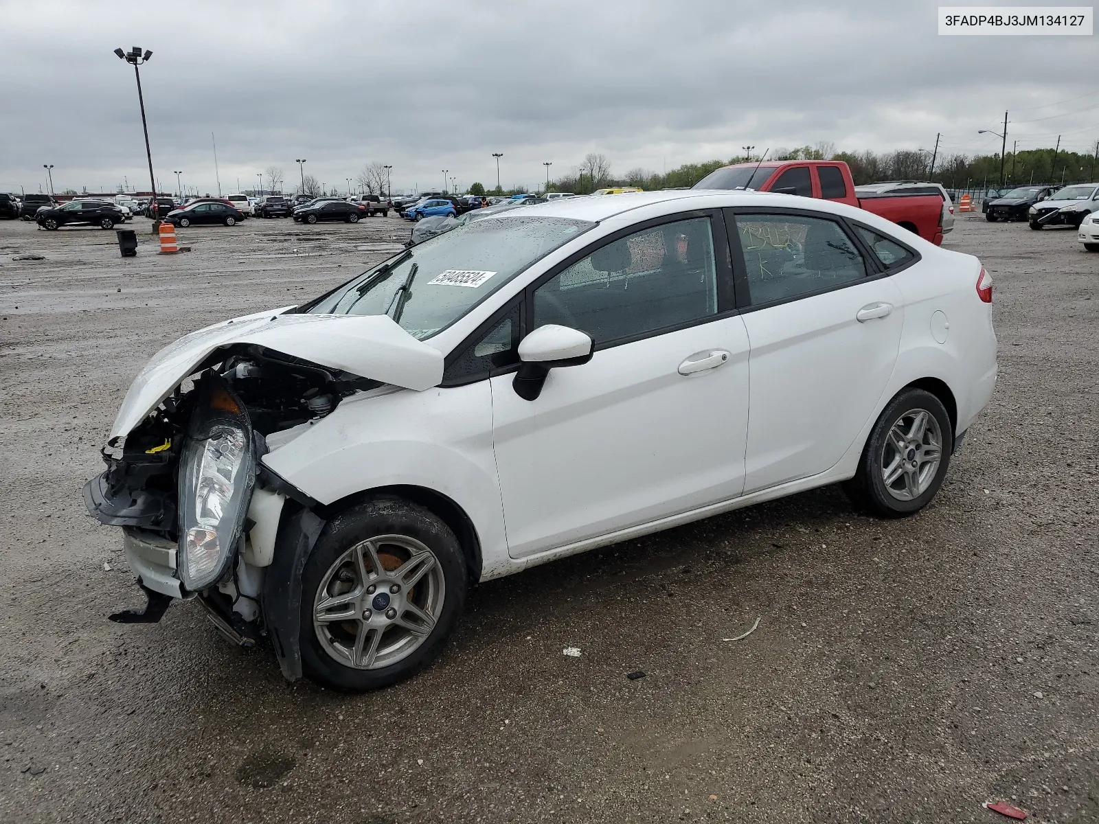 2018 Ford Fiesta Se VIN: 3FADP4BJ3JM134127 Lot: 50485524