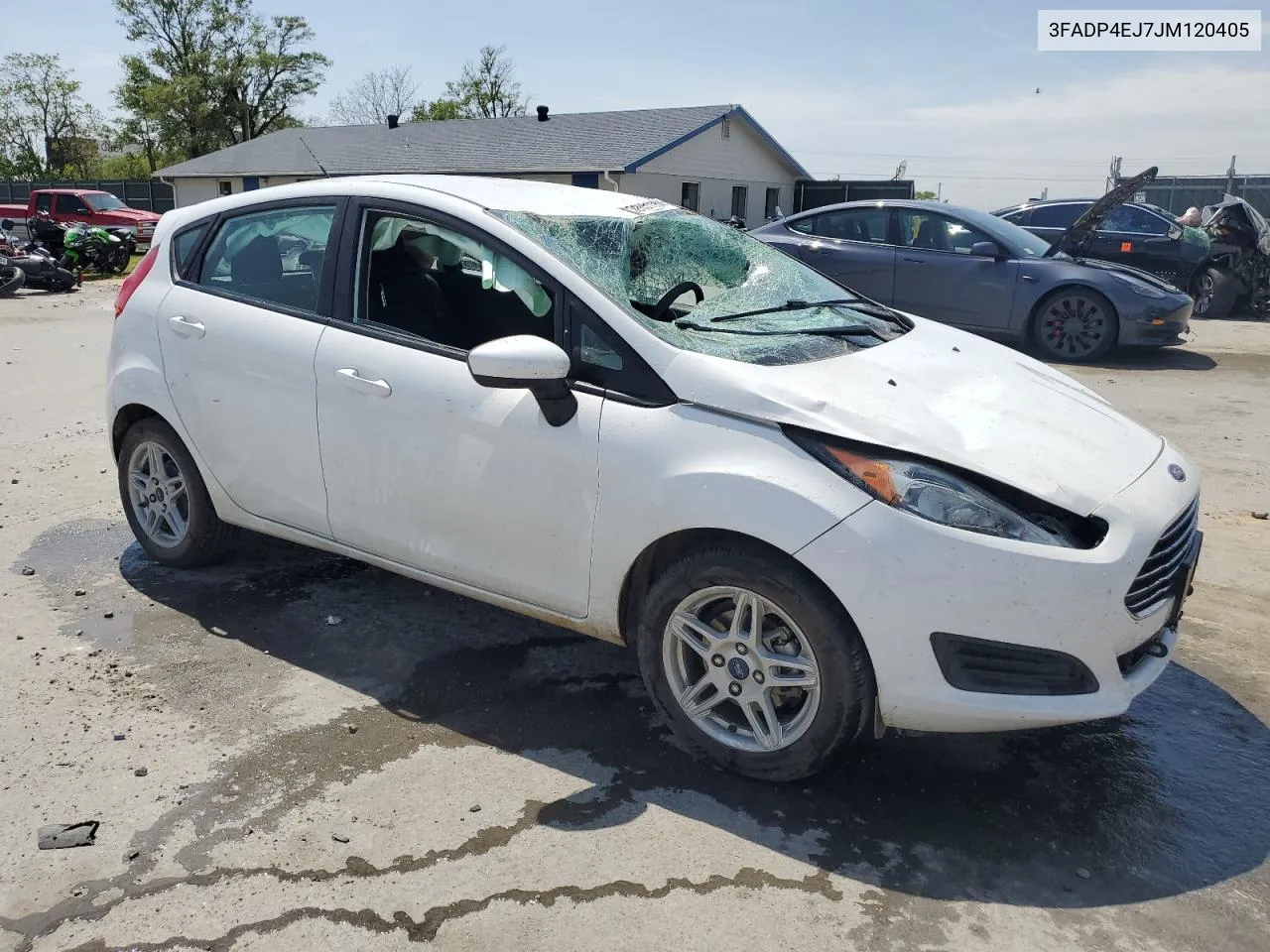 2018 Ford Fiesta Se VIN: 3FADP4EJ7JM120405 Lot: 52051284