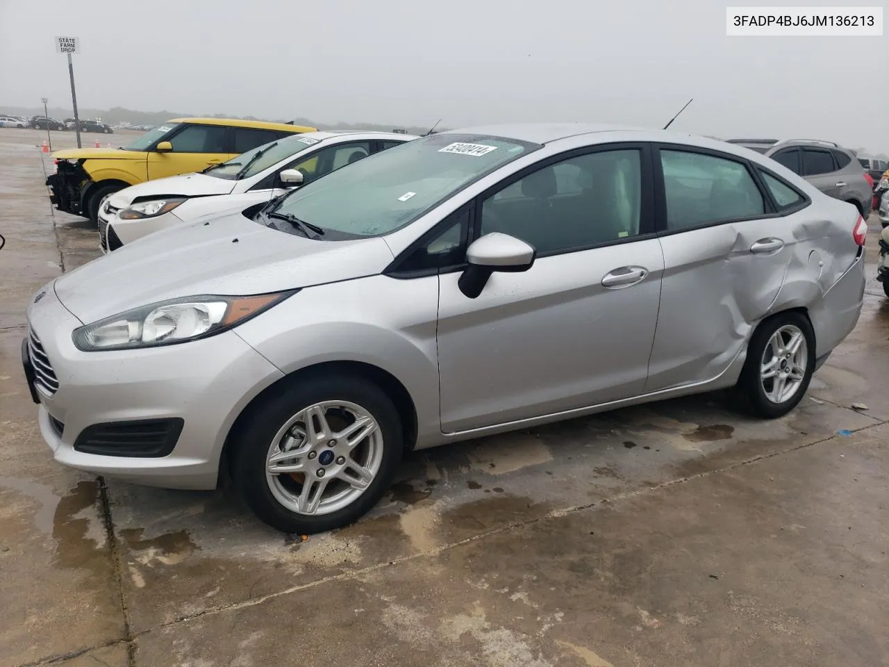 2018 Ford Fiesta Se VIN: 3FADP4BJ6JM136213 Lot: 52400414