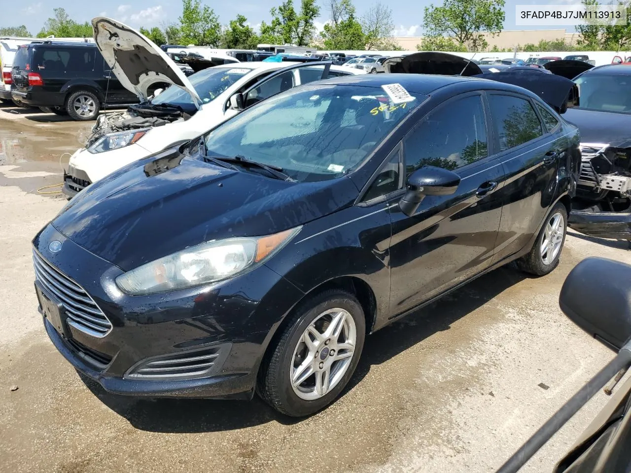 2018 Ford Fiesta Se VIN: 3FADP4BJ7JM113913 Lot: 53668704