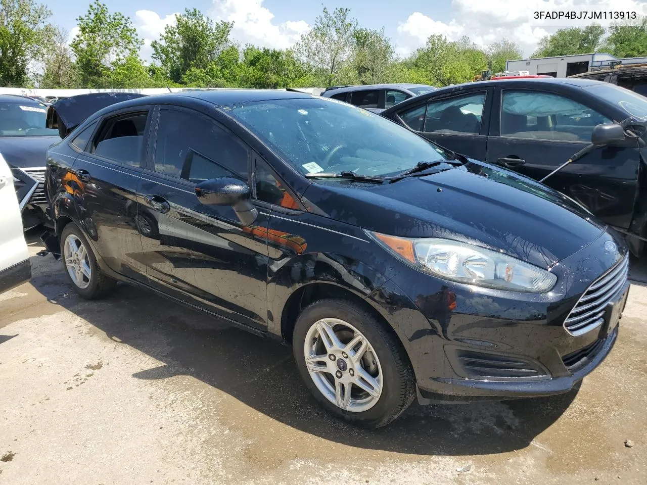 2018 Ford Fiesta Se VIN: 3FADP4BJ7JM113913 Lot: 53668704