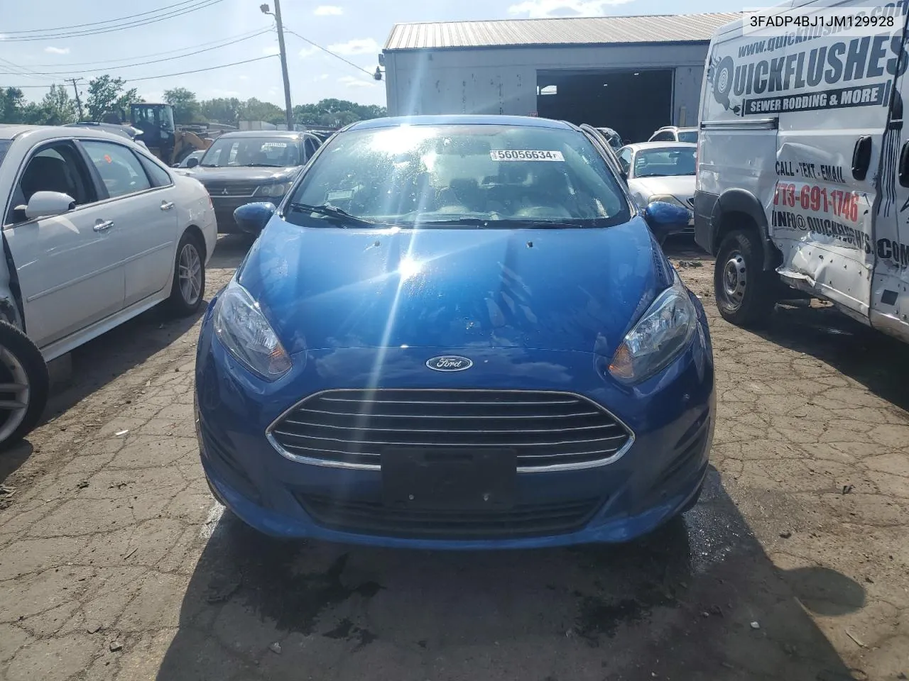 2018 Ford Fiesta Se VIN: 3FADP4BJ1JM129928 Lot: 56056634