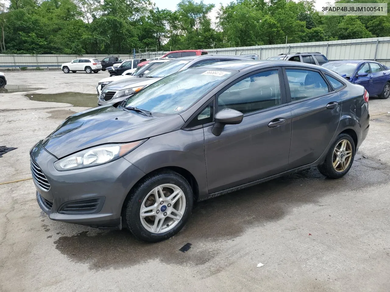 2018 Ford Fiesta Se VIN: 3FADP4BJ8JM100541 Lot: 56658474