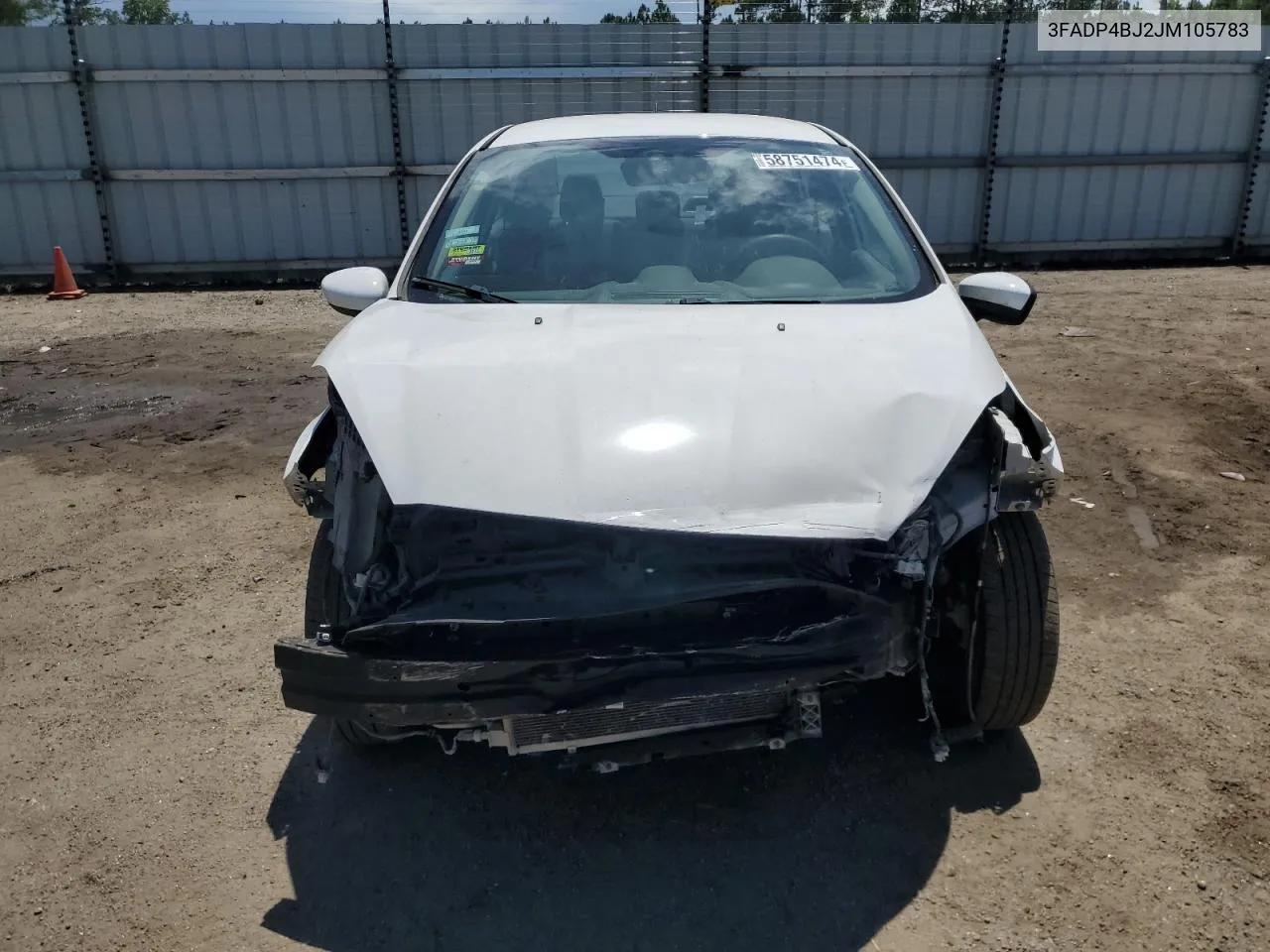 2018 Ford Fiesta Se VIN: 3FADP4BJ2JM105783 Lot: 58751474