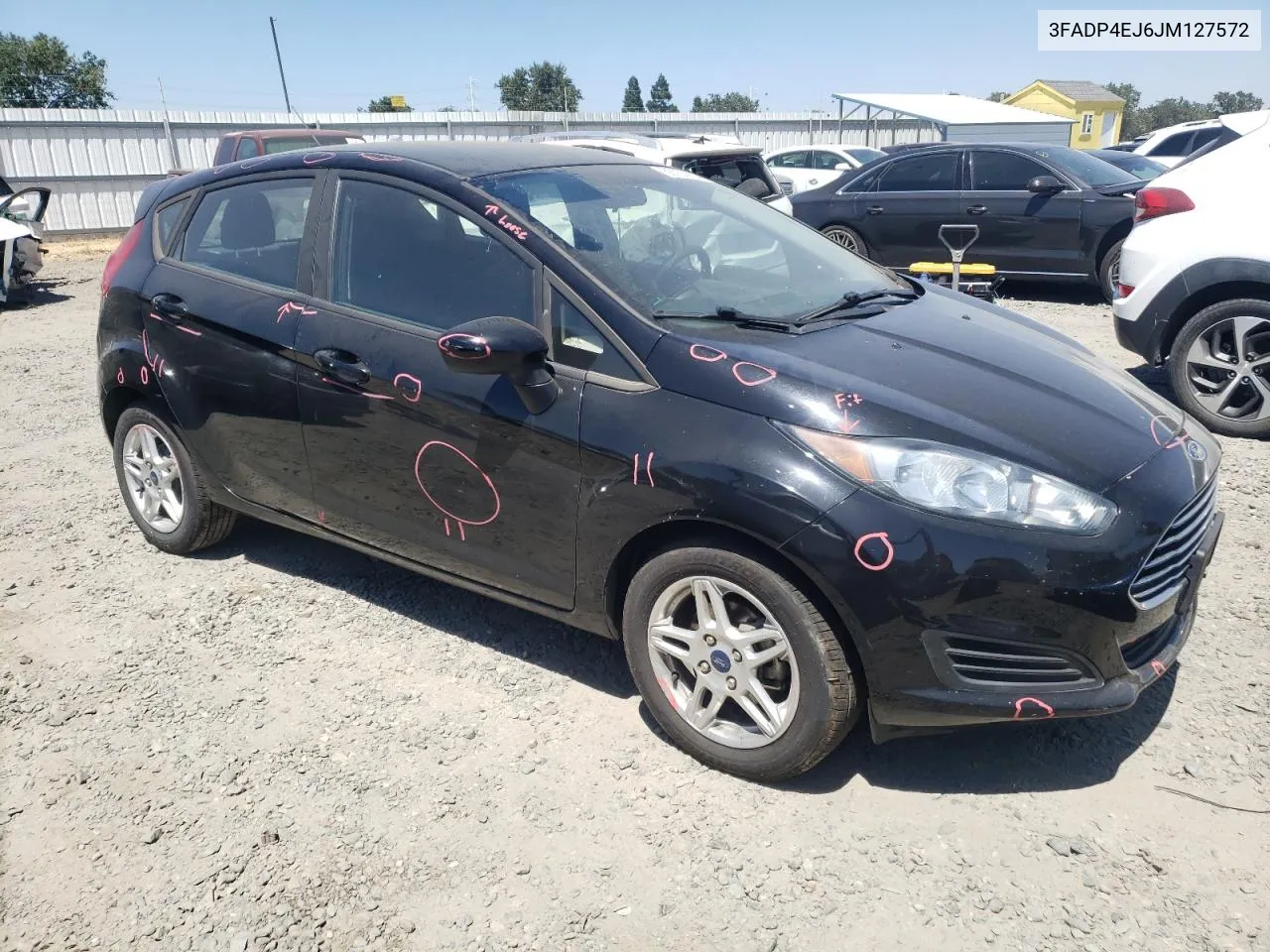 2018 Ford Fiesta Se VIN: 3FADP4EJ6JM127572 Lot: 58754994