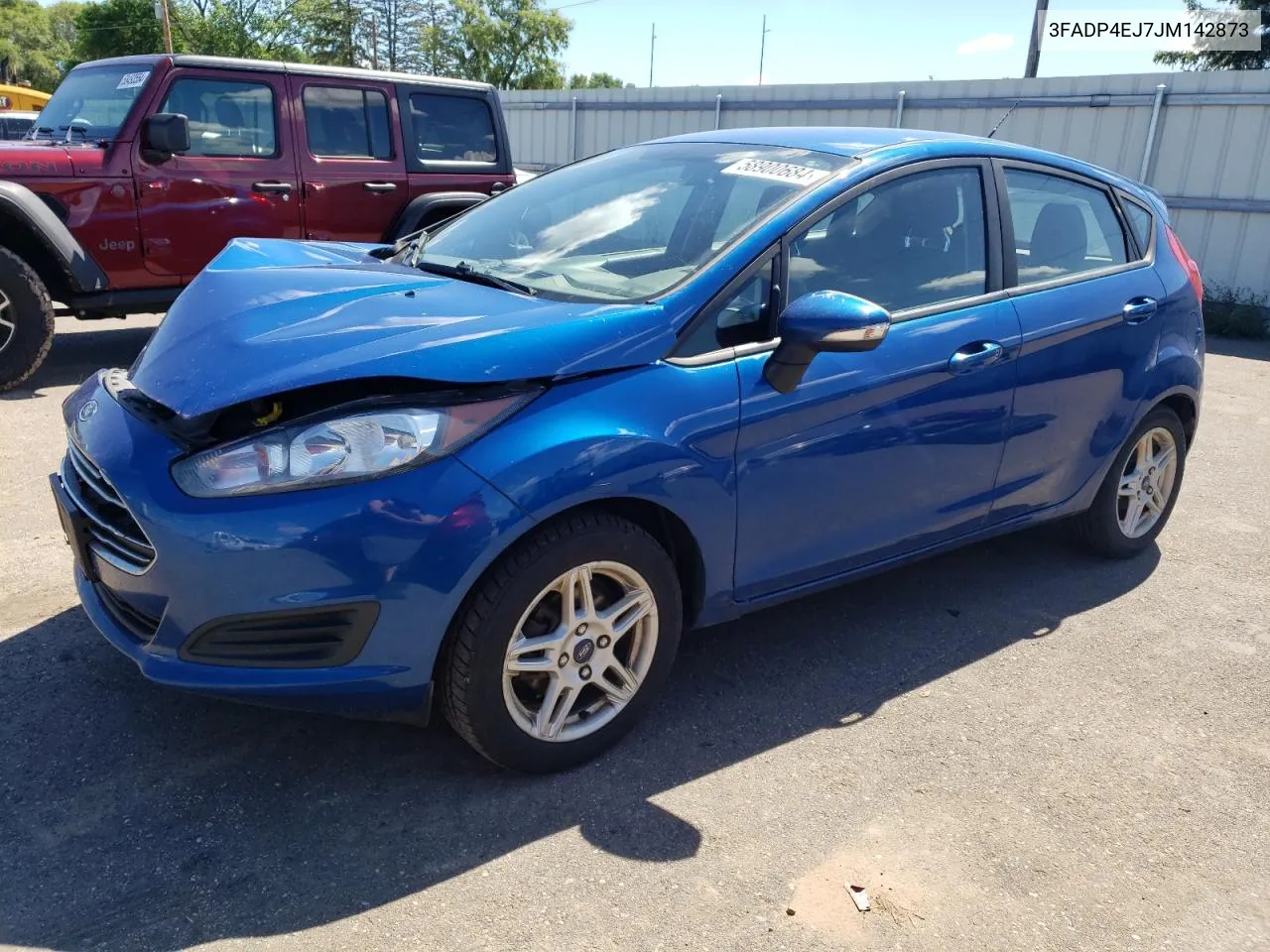 2018 Ford Fiesta Se VIN: 3FADP4EJ7JM142873 Lot: 58900684