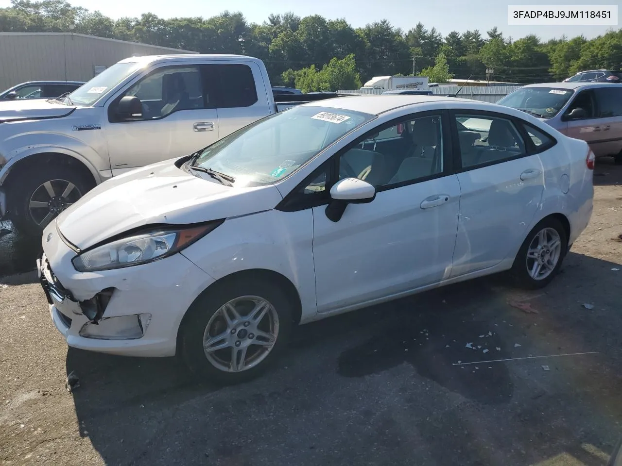 2018 Ford Fiesta Se VIN: 3FADP4BJ9JM118451 Lot: 59003674