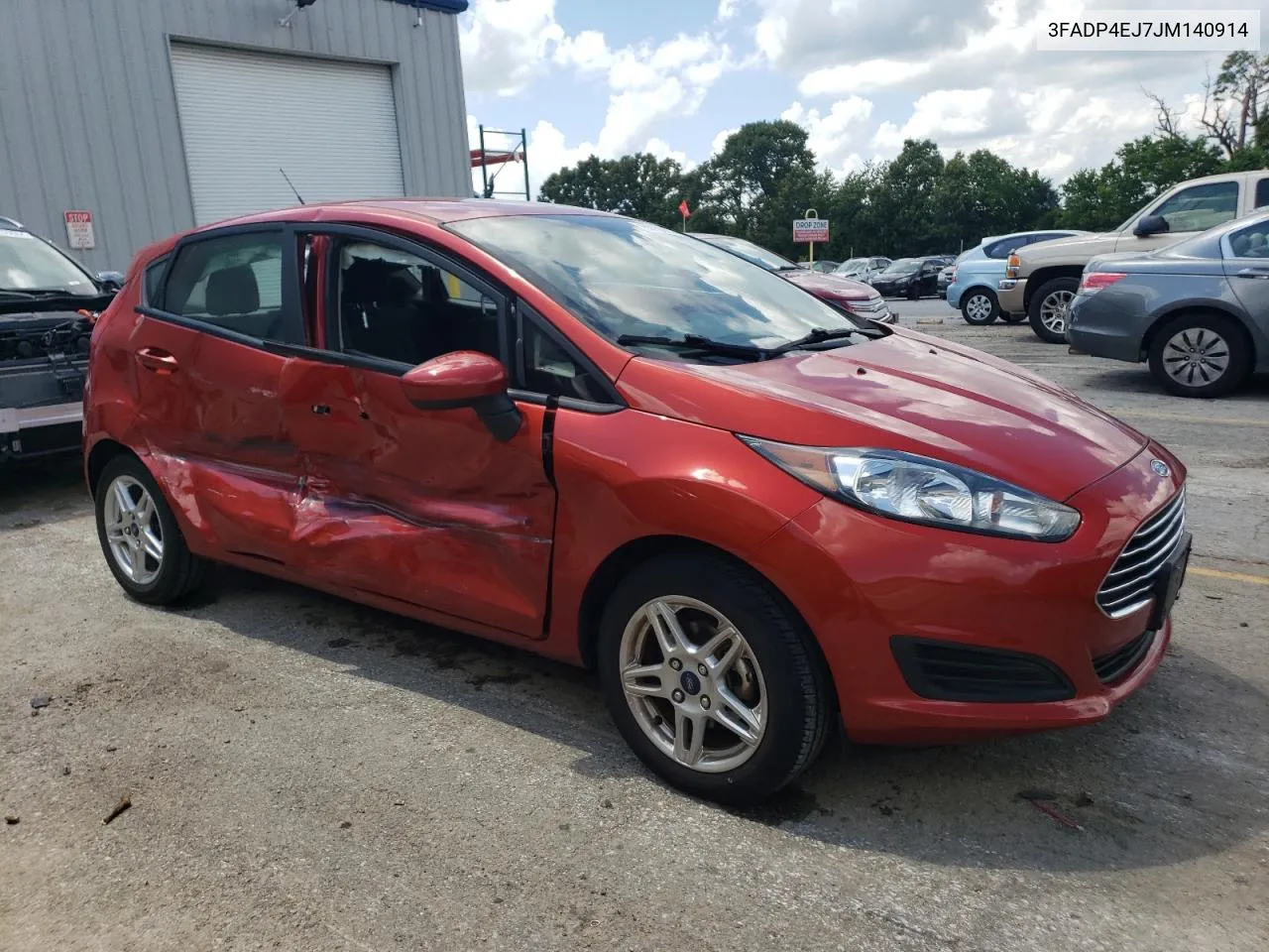 2018 Ford Fiesta Se VIN: 3FADP4EJ7JM140914 Lot: 59100504