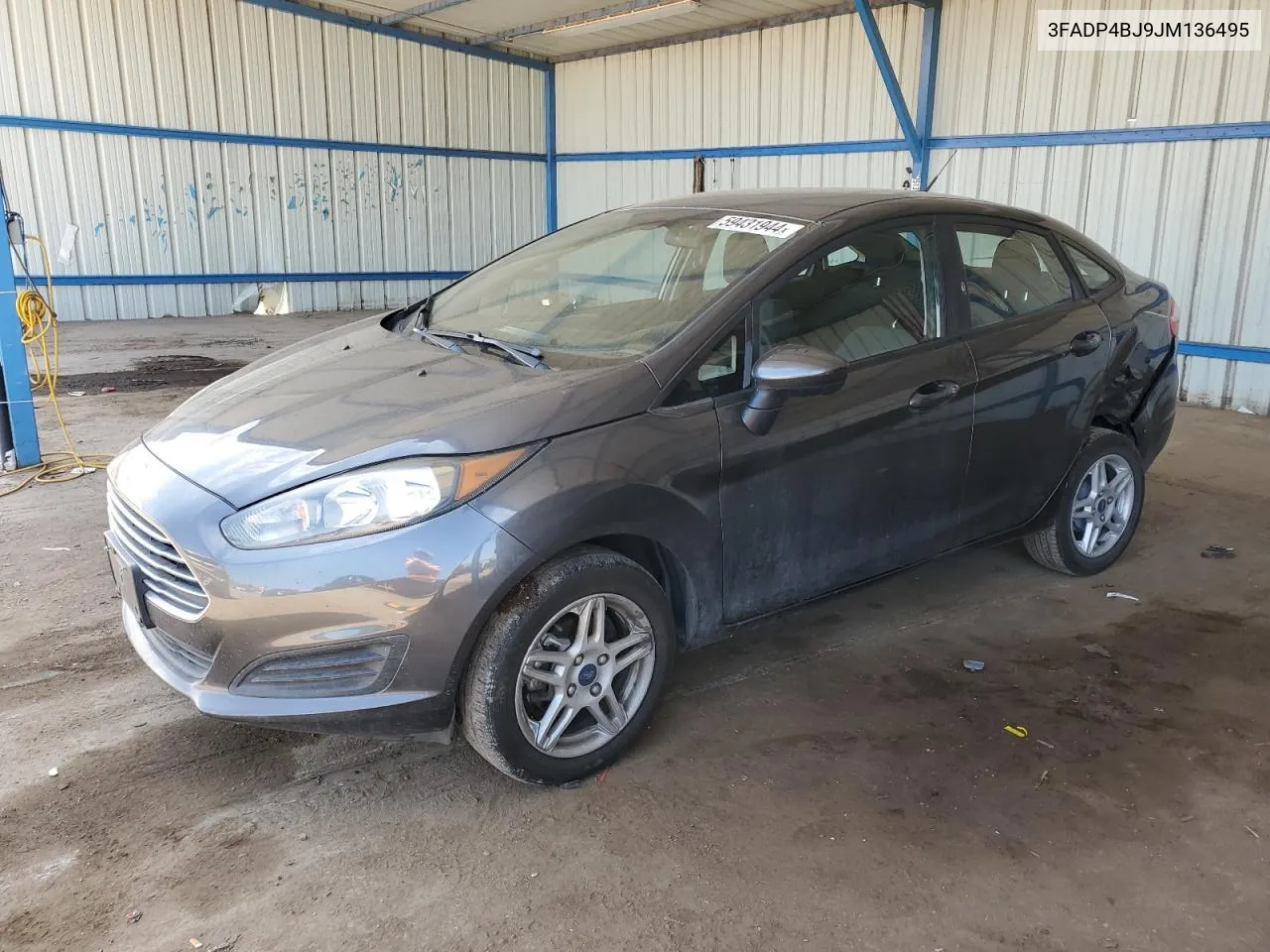 2018 Ford Fiesta Se VIN: 3FADP4BJ9JM136495 Lot: 59431944