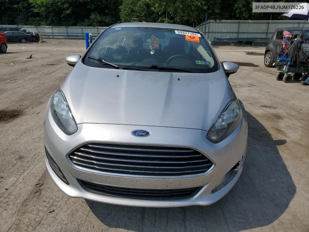 2018 Ford Fiesta Se VIN: 3FADP4BJ9JM126226 Lot: 59977104