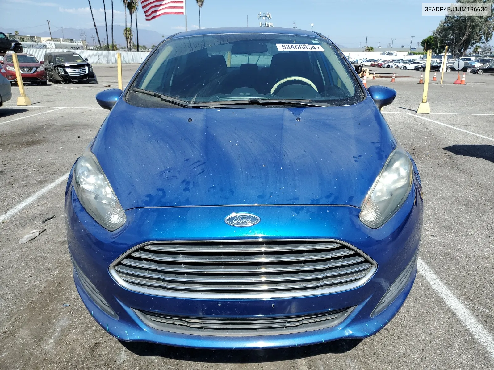 2018 Ford Fiesta Se VIN: 3FADP4BJ1JM136636 Lot: 63466854