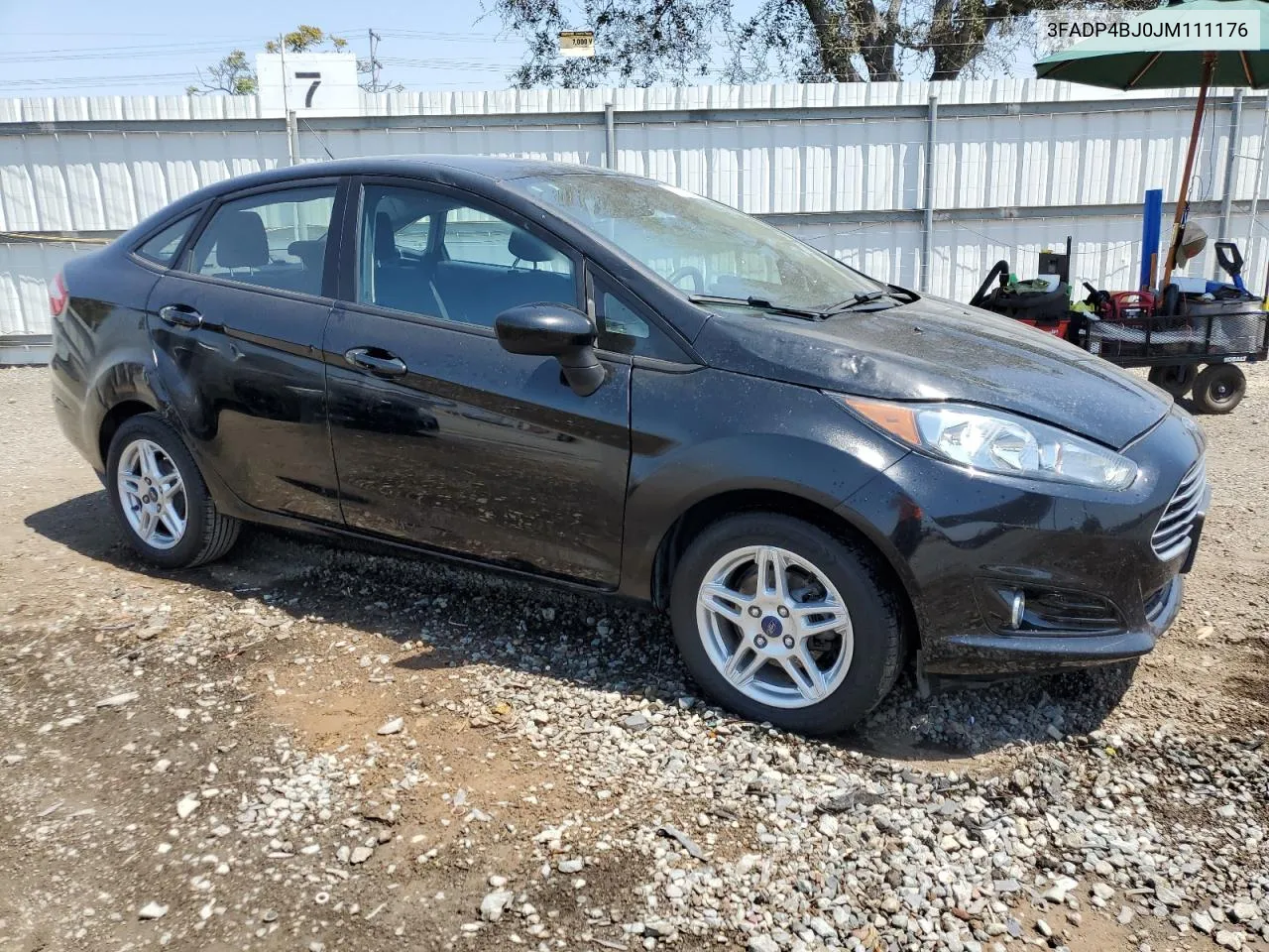 2018 Ford Fiesta Se VIN: 3FADP4BJ0JM111176 Lot: 64227144