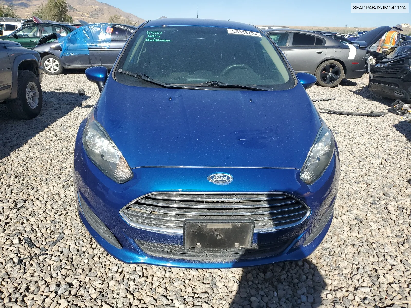 2018 Ford Fiesta Se VIN: 3FADP4BJXJM141124 Lot: 65918754