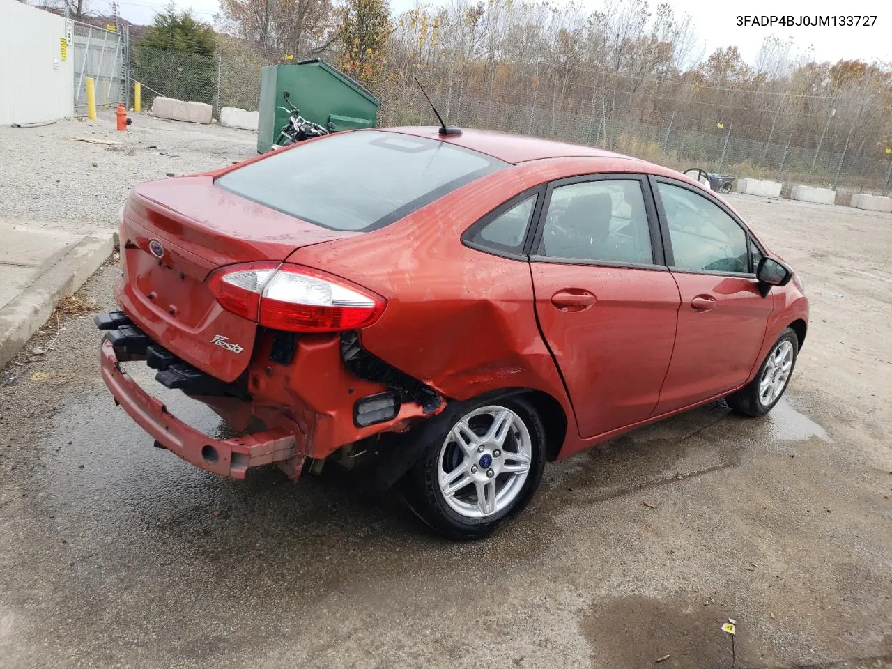 2018 Ford Fiesta Se VIN: 3FADP4BJ0JM133727 Lot: 75913923