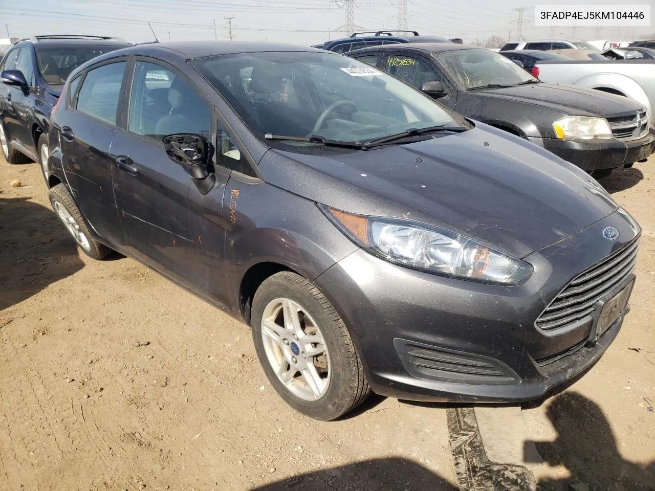 2019 Ford Fiesta Se VIN: 3FADP4EJ5KM104446 Lot: 44374534