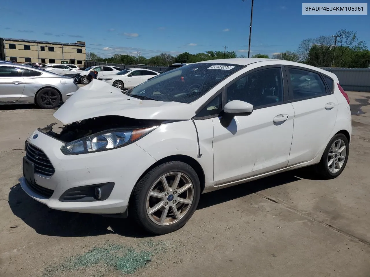 2019 Ford Fiesta Se VIN: 3FADP4EJ4KM105961 Lot: 49143674