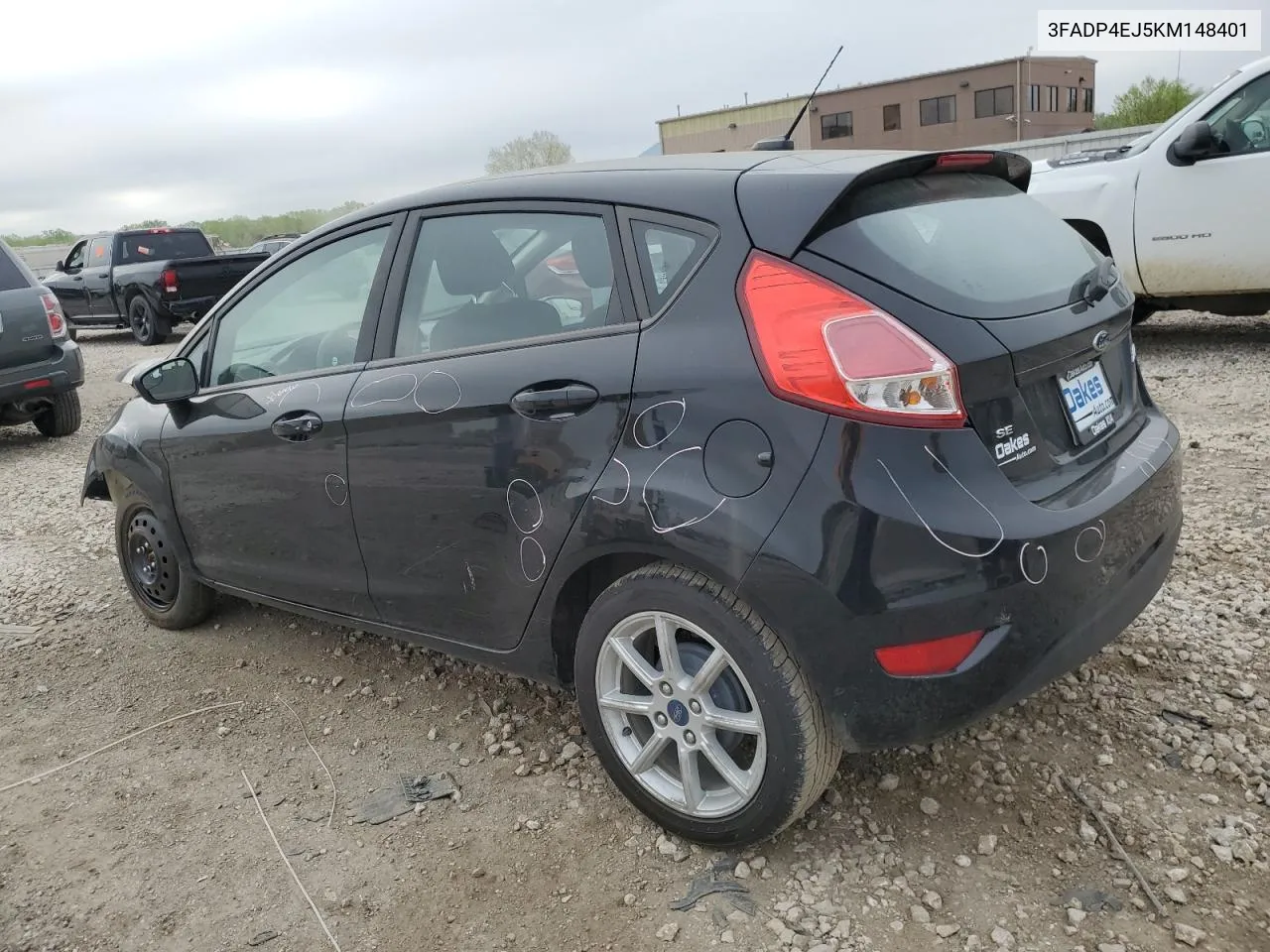 2019 Ford Fiesta Se VIN: 3FADP4EJ5KM148401 Lot: 49284374